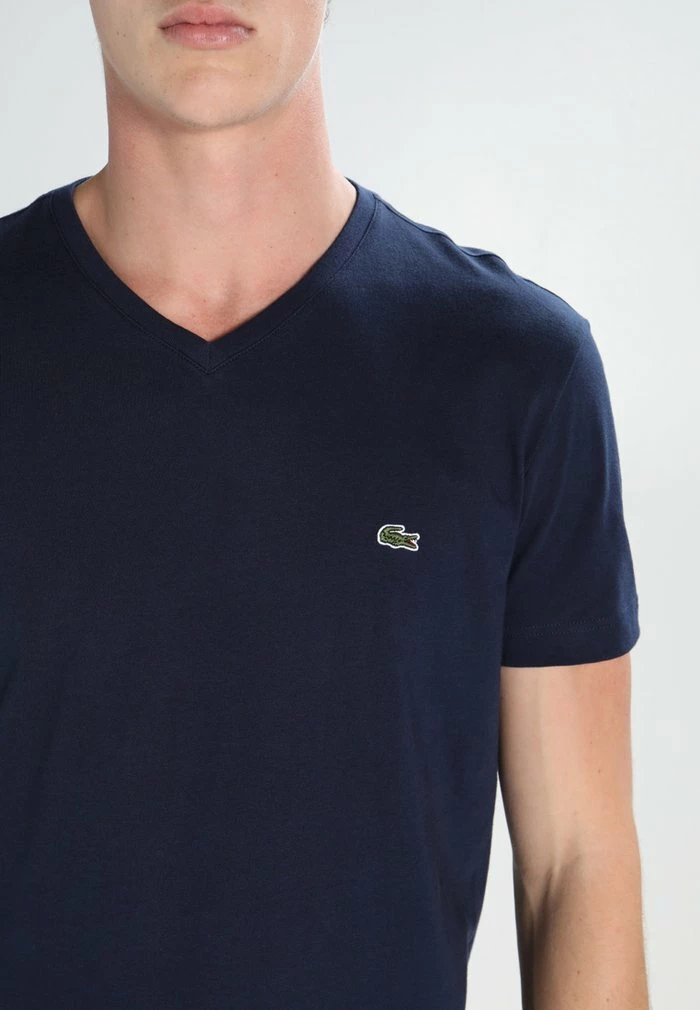 Lacoste Basic T-shirt - Navy Blue 6 Lacoste Basic T-shirt - Navy Blue - Image 4