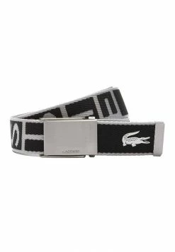 Lacoste STRAP - Belt - Noir/blanc -Lacoste Sales Store 08a8e08791c747a39ae146cc3098b278