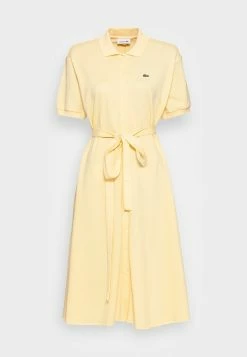 Lacoste Shirt Dress - Napolitan Yellow -Lacoste Sales Store 09087c0689074cd7bf3553b64fd43bf0