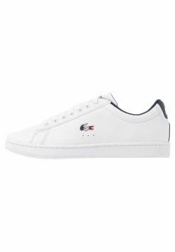 Lacoste CARNABY EVO - Trainers - White/navy/red -Lacoste Sales Store 09dd9596fd644847a6fd6562da6818a2
