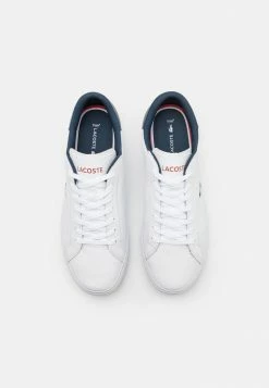 Lacoste POWERCOURT - Trainers - White/navy/red -Lacoste Sales Store 0f25e69fa9d540bfae15c9afffdda1fa