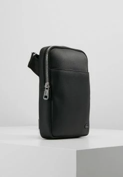 Lacoste FLAT CROSSOVER BAG - Across Body Bag - Black -Lacoste Sales Store 11dc596f2e2545b2b50aee7d487fb9d3