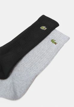 Lacoste 3 PACK - Socks - Silver Chine/white/black -Lacoste Sales Store 128a258ca7a34f7fb5c969b280f3088f