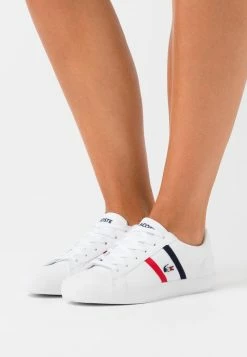 Lacoste LEROND - Trainers - White/navy/red