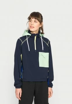 Lacoste Windbreaker - Navy Blue/cosmic Limeira/wormwood