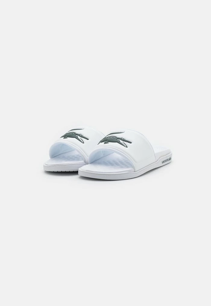 Lacoste CROCO DUALISTE - Mules - White/dark Green 4 Lacoste CROCO DUALISTE - Mules - White/dark Green - Image 2