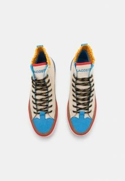 Lacoste GRIPSHOT MILIEU UNISEX - High-top Trainers - Off White/yellow -Lacoste Sales Store 21ecc917f0c74fc3bfa0b8163faf3629