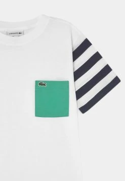 Lacoste Print T-shirt - White/infrared/clover Green/navy Blue -Lacoste Sales Store 22c36f8b70344e25819a9958b40b58aa