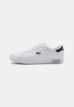 Lacoste POWERCOURT - Trainers - White/navy/red -Lacoste Sales Store 2335d0bd8917429e850d57dec0f67ff6