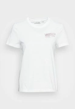 Lacoste Print T-shirt - White -Lacoste Sales Store 243e037ea98e453f86ab6391dac8ab6f