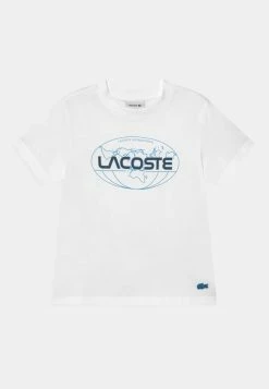 Lacoste UNISEX EXCLUSIVE - Print T-shirt - White