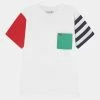 Lacoste Print T-shirt - White/infrared/clover Green/navy Blue 1 Lacoste Print T-shirt - White/infrared/clover Green/navy Blue -Lacoste Sales Store 330e78231e094aeba267c17608f1c335