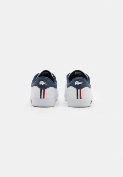 Lacoste POWERCOURT - Trainers - White/navy/red -Lacoste Sales Store 33eb5f95fe744f4e9c0eda12948ea896