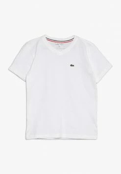 Lacoste BOY V-NECK TEE - Basic T-shirt - Blanc