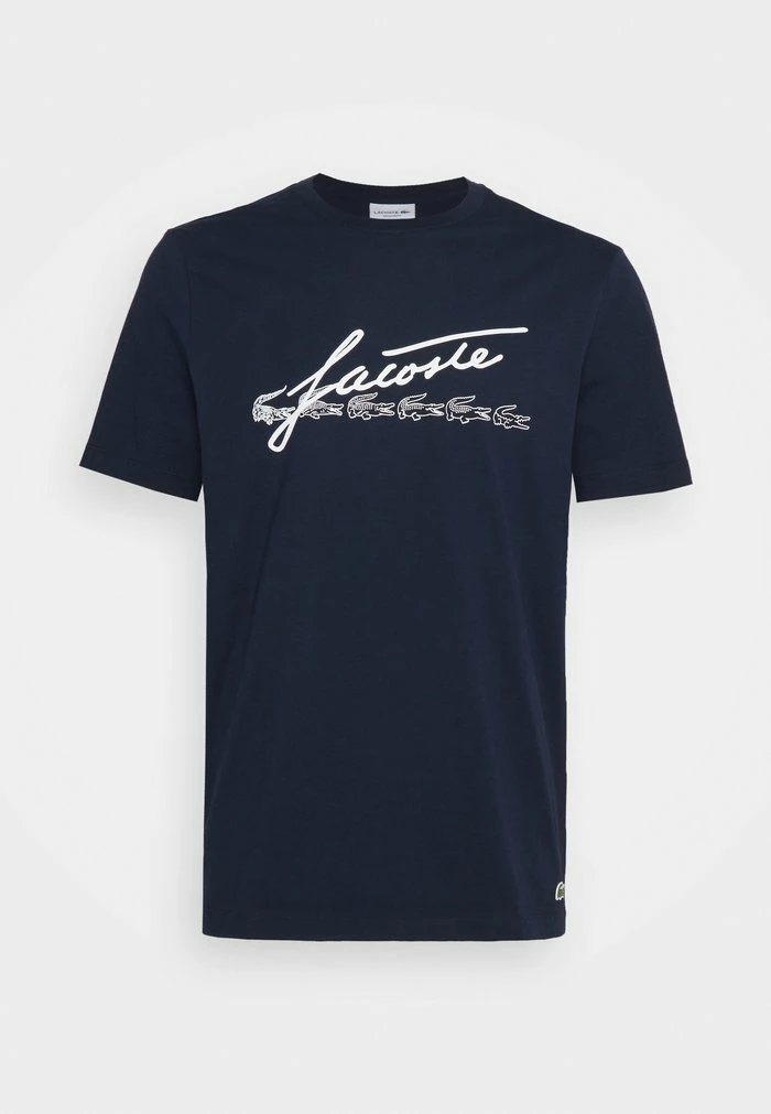 Lacoste Print T-shirt - Navy Blue 4 Lacoste Print T-shirt - Navy Blue - Image 2