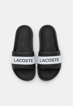 Lacoste CROCO SLIDE - Mules - Black/white -Lacoste Sales Store 3ea1b74cad2545558165ec5de9cce196