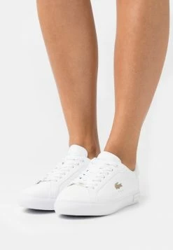 Lacoste POWER COURT - Trainers - White/platinum