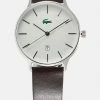 Lacoste CLUB - Watch - Brown Apple Peel/silver-coloured -Lacoste Sales Store 4100e61387104bc5b11dbce6e619bb33