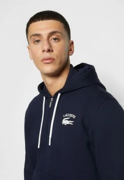 Lacoste Zip-up Sweatshirt - Marine -Lacoste Sales Store 447ae20fe47c42eeb77e3fb13de1ea02