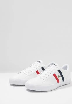 Lacoste LEROND - Trainers - White/red/navy -Lacoste Sales Store 44e61c6c1e1c4251b0df42fd5780b3e7