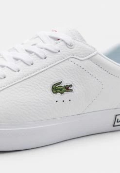 Lacoste POWERCOURT - Trainers - White/navy/red -Lacoste Sales Store 4a319172fae04ada93e0dc05a3ecb979