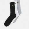 Lacoste 3 PACK - Socks - Silver Chine/white/black -Lacoste Sales Store 4d62294b1eeb48aaa90f08f9333ce5c5