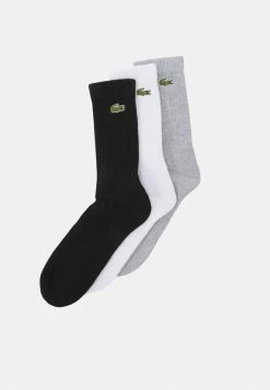 Lacoste 3 PACK - Socks - Silver Chine/white/black