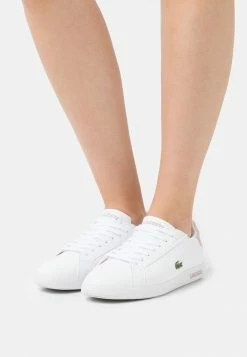 Lacoste GRADUATE - Trainers - White/light Pink