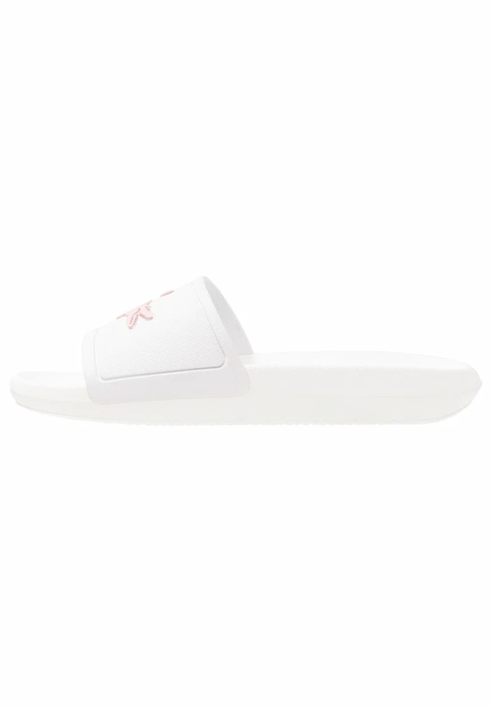 Lacoste CROCO SLIDE - Pool Slides - White 4 Lacoste CROCO SLIDE - Pool Slides - White - Image 2