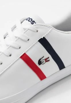 Lacoste LEROND - Trainers - White/navy/red -Lacoste Sales Store 54f7c989ad9e4c7289062448b8d3a656