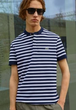 Lacoste Print T-shirt - Navy Blue/white -Lacoste Sales Store 55114c0a3e774f2983a51e8282b999cb