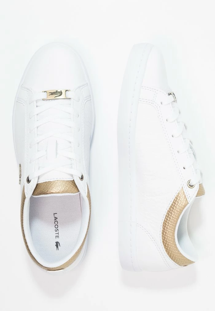 Lacoste STRAIGHTSET CAW - Trainers - White/gold 5 Lacoste STRAIGHTSET CAW - Trainers - White/gold - Image 3