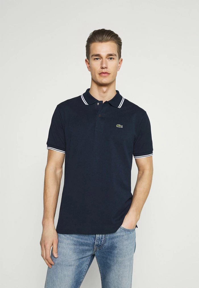 Lacoste Polo Shirt - Navy Blue/white 3 Lacoste Polo Shirt - Navy Blue/white