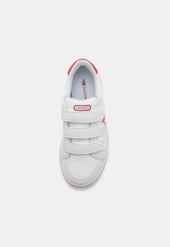 Lacoste UNISEX - Trainers - White/red -Lacoste Sales Store 5a550d7117ab4bbd81990140db3fe0ca