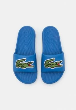 Lacoste CROCO SLIDE - Mules - Blue/green -Lacoste Sales Store 5cc29bbb07604f1bb29b2a4cc543515d