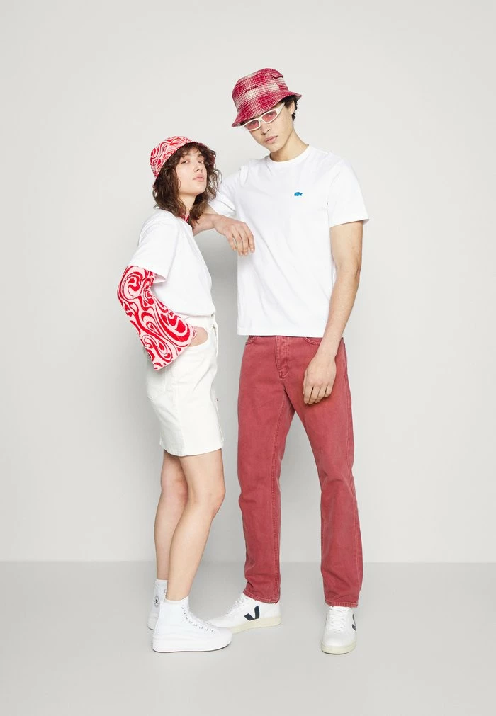 Lacoste UNISEX EXCLUSIVE - Basic T-shirt - White 4 Lacoste UNISEX EXCLUSIVE - Basic T-shirt - White - Image 2