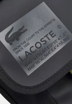 Lacoste OUTDOOR CROC MESSENGER BAG UNISEX - Across Body Bag - Noir/lime -Lacoste Sales Store 5e4cb2ded42547bb815fea6739ebb163