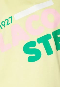 Lacoste Print T-shirt - Napolitan Yellow -Lacoste Sales Store 62ffae3242df4998be4619e11db0631d