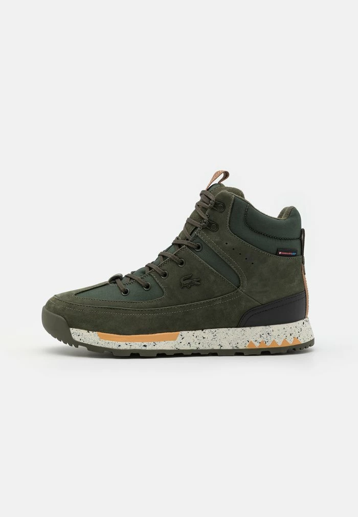 Lacoste URBAN BREAKER - High-top Trainers - Dark Green/off-white 3 Lacoste URBAN BREAKER - High-top Trainers - Dark Green/off-white