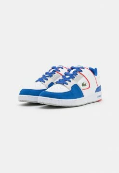Lacoste COURT CAGE - Trainers - White/blue -Lacoste Sales Store 6678e3a9ec244d96a9bebd11959b5a7b