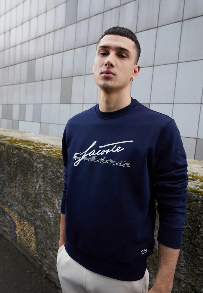 Lacoste Sweatshirt - Navy Blue 6 Lacoste Sweatshirt - Navy Blue - Image 4