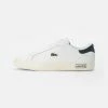Lacoste POWERCOURT - Trainers - White Dark Green -Lacoste Sales Store 6c7b73963475465fbf00f9f9a0aaade2