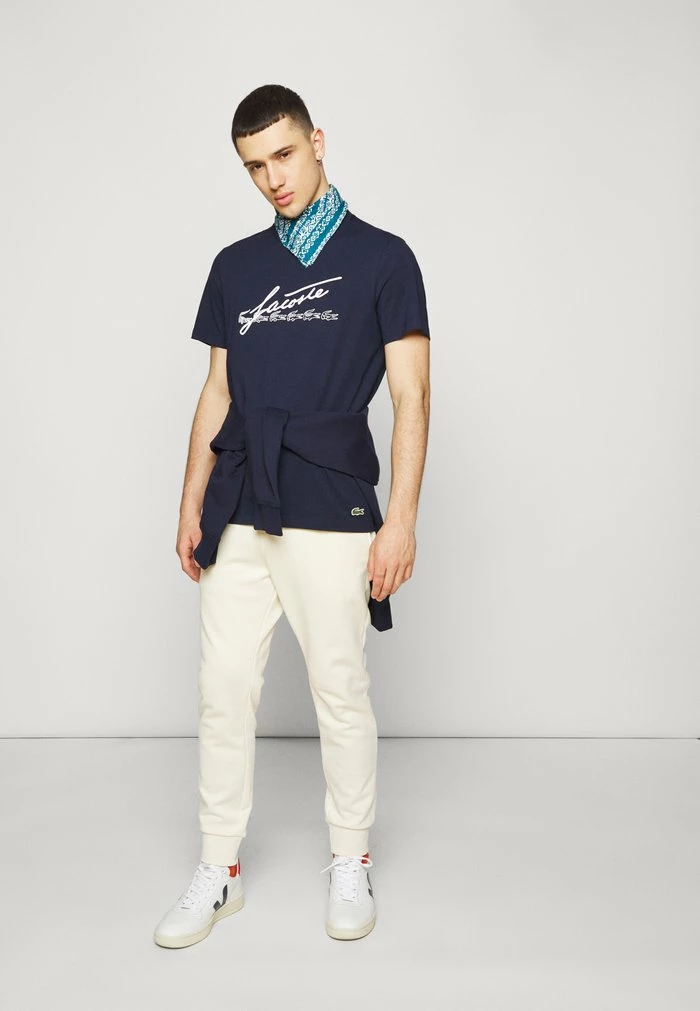 Lacoste Print T-shirt - Navy Blue 8 Lacoste Print T-shirt - Navy Blue - Image 6