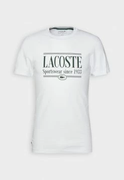 Lacoste UNISEX - Print T-shirt - Blanc -Lacoste Sales Store 73b79a66c04c42afbc403141eb981d84