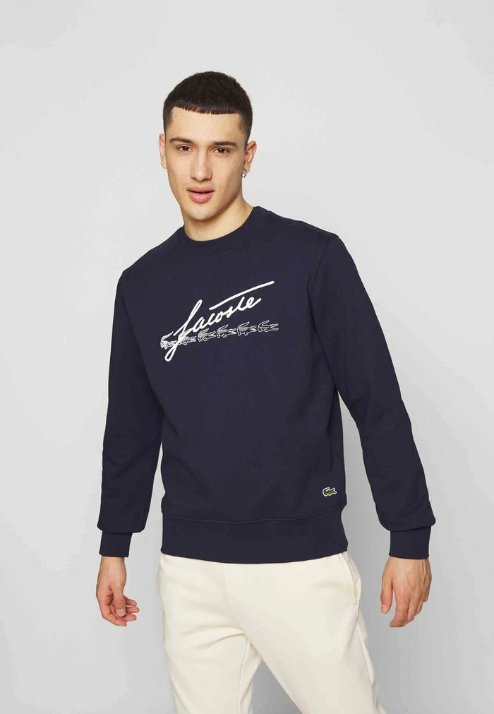 Lacoste Sweatshirt - Navy Blue 5 Lacoste Sweatshirt - Navy Blue - Image 3