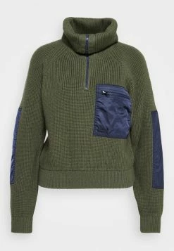 Lacoste Jumper - Baobab/navy Blue -Lacoste Sales Store 774fb0cc4dde46ad92baca30626701c1