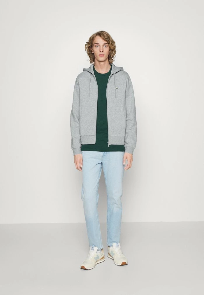 Lacoste Zip-up Sweatshirt - Argent Chine 4 Lacoste Zip-up Sweatshirt - Argent Chine - Image 2
