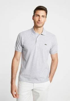 Lacoste Polo Shirt - Mottled Light Grey