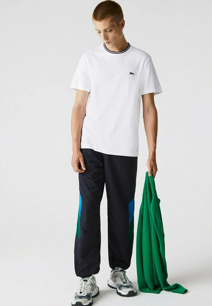 Lacoste Print T-shirt - Blanc / Bleu Marine 3 Lacoste Print T-shirt - Blanc / Bleu Marine