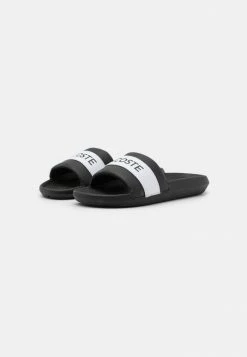 Lacoste CROCO SLIDE - Mules - Black/white -Lacoste Sales Store 7e72579227564617b53409ffdc9f2a45